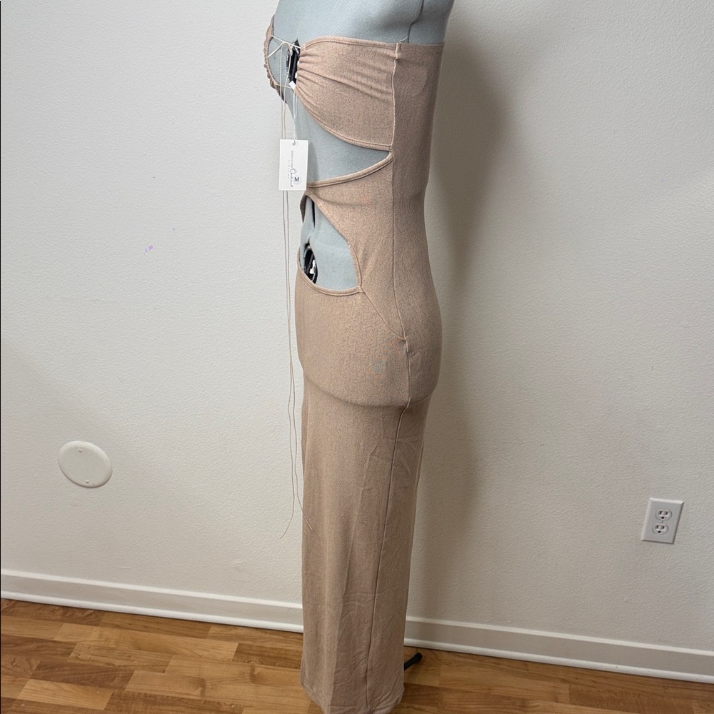 NWT Sexy Cut Out Side Slit Dress M Swim Cover Up - Picture 6 of 8